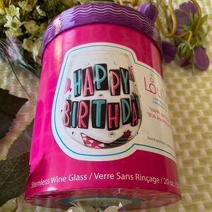 Lolita Happy Birthday Stemless Wine Glass